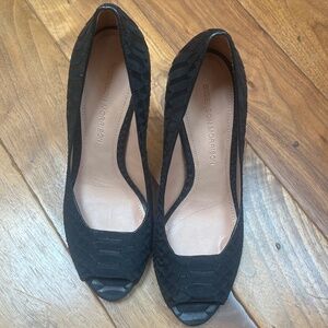 Sigerson Morison leather Snake skin 4 inch stilleto